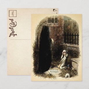 Vintage Ebenezer Scrooge Briefkaart
