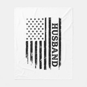 Vintage Echte Patriottische Vlag Shirt Ontwerp_1 Fleece Deken