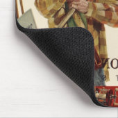 Vintage echtpaar met tuingereedschap muismat (Hoek)