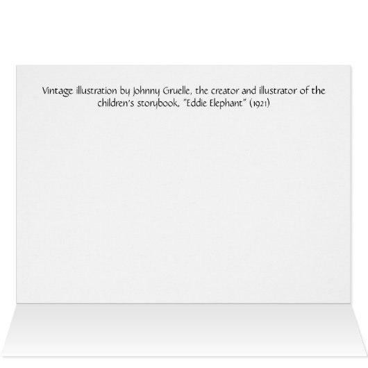 Vintage - Eddie Elephant Paints (Binnen Horizontaal (Boven))