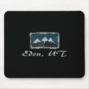 Vintage Eden Utah Winter Skifun  Muismat