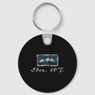 Vintage Eden Utah Winter Skifun  Sleutelhanger