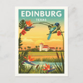 Vintage Edinburg Texas Briefkaart (Voorkant)