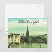 Vintage Edinburgh Briefkaart (Voorkant / Achterkant)