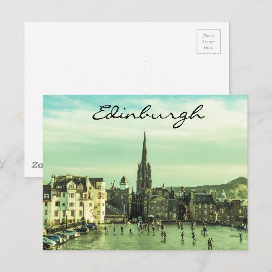 Vintage Edinburgh Briefkaart (Voorkant / Achterkant)