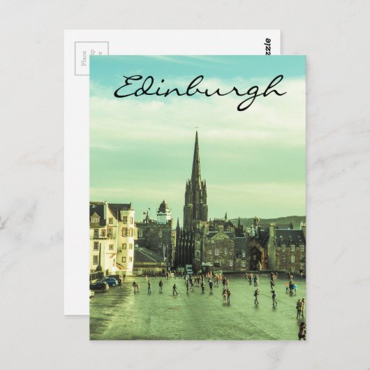 Vintage Edinburgh Briefkaart (Voorkant / Achterkant)