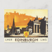 Vintage Edinburgh LNER Briefkaart (Voorkant)