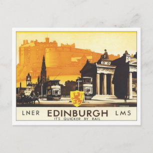 Vintage Edinburgh LNER Briefkaart