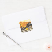 Vintage Edinburgh LNER Vierkante Sticker (Envelop)