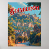 Vintage Edinburgh Poster (Voorkant)