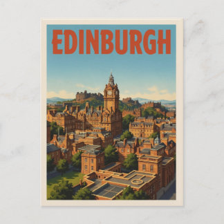 Vintage Edinburgh Schotland cadeau's & souvenirs Briefkaart