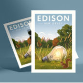 Vintage Edison New Jersey Briefkaart