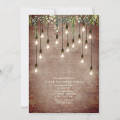 Vintage Edison-verlichting Bakstenen Botanisch Fee Kaart (Voorkant)