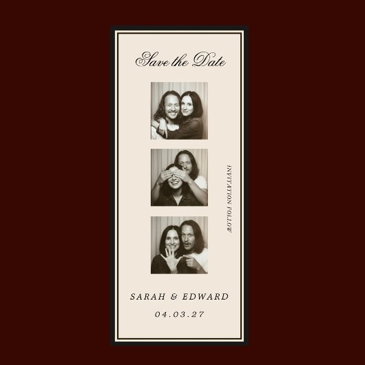 Vintage Editoriale Fotocabine Save The Date