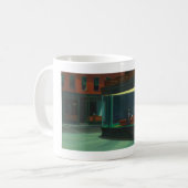 Vintage Edward Hopper Nighthawks Diner Koffiemok (Voorkant links)