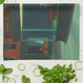 Vintage Edward Hopper Nighthawks Diner Theedoek (Gevouwen)