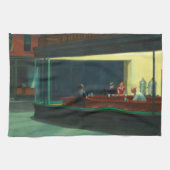 Vintage Edward Hopper Nighthawks Diner Theedoek (Horizontaal)