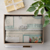 Vintage Edwardiaanse afbeeldingen Tissuepapier (Geschenk)