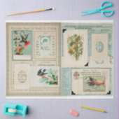 Vintage Edwardiaanse afbeeldingen Tissuepapier (Craft)