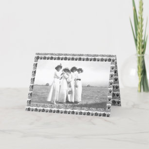 Vintage Edwardiaanse vrouwen Kaart