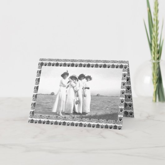 Vintage Edwardiaanse vrouwen Kaart (Voorkant)