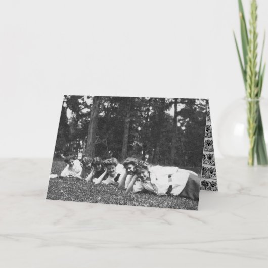 Vintage Edwardiaanse vrouwen Kaart (Voorkant)