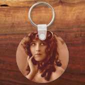 Vintage Edwardian Girl Sleutelhanger (Voorkant)