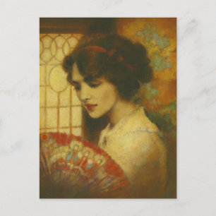 Vintage Edwardian Lady Briefkaart