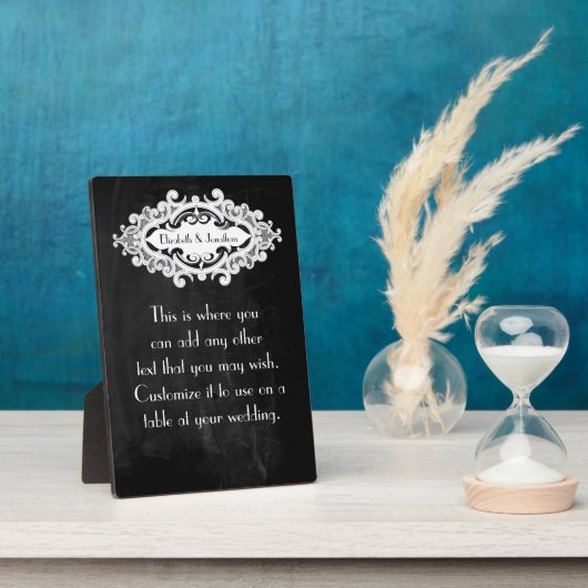 Vintage Edwardian Wedding Fotoplaat (Zijkant)