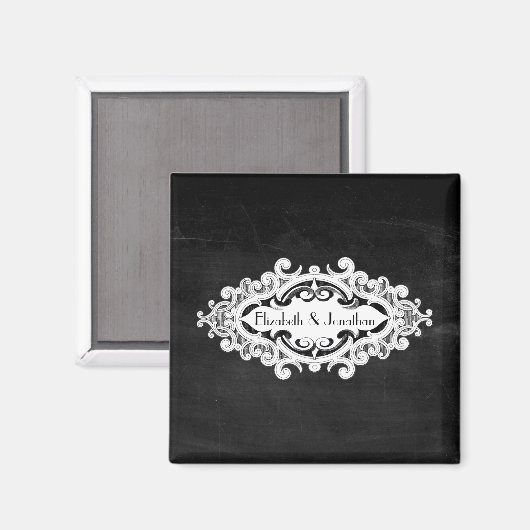 Vintage Edwardian Wedding Magneet (Voorkant / Achterkant)