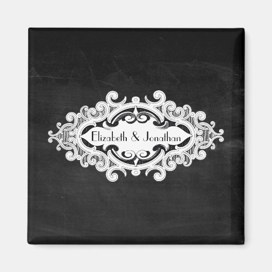 Vintage Edwardian Wedding Magneet (Voorkant)