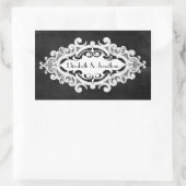 Vintage Edwardian Wedding Rechthoekige Sticker (Tas)