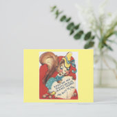 Vintage Eekhoorn Valentijn Feestdagenkaart (Staand voorkant)