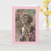 Vintage - een fairy Tale Ending, Kaart (Gele Bloem)