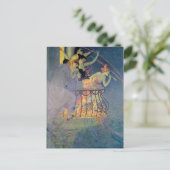 Vintage - een feestdag, briefkaart (Staand voorkant)