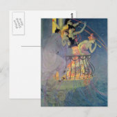 Vintage - een feestdag, briefkaart (Voorkant / Achterkant)