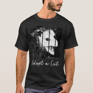 Vintage een kattenpossum aannemen t-shirt