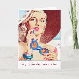 Vintage - een limiet voor je verjaardag, kaart