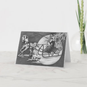 Vintage één-Paard Open het Rennen van de Ar Feestdagen Kaart