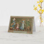 Vintage - een prachtig nieuwjaar, kaart (Gele Bloem)