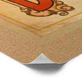 Vintage - Een Vrouw Drummer Poster (Hoek)