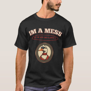Vintage Eend Cartoon – Ik ben een puinhoop T-shirt