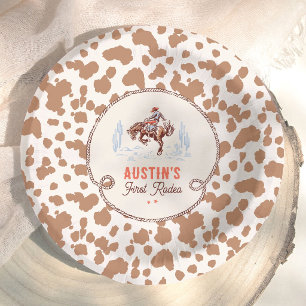 Vintage Eerste Rodeo Cowboy 1e Verjaardag Papieren Kommen