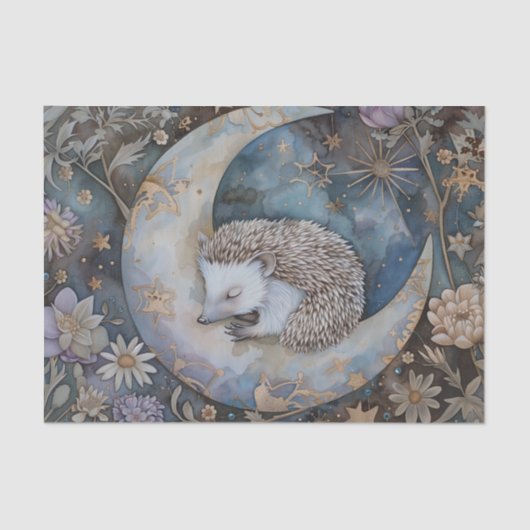 Vintage Egelfbos Bloem William Morris Tissuepapier (Voorkant)