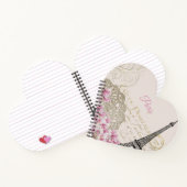 Vintage Eiffeltoren Parijs Briefkaart Notitieboek (Binnen)