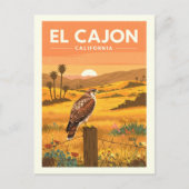 Vintage El Cajon California Briefkaart (Voorkant)