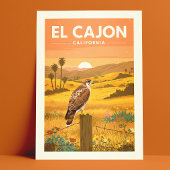 Vintage El Cajon California Briefkaart