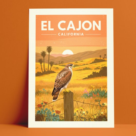 Vintage El Cajon California Briefkaart