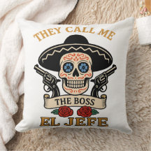 Vintage El Jefe Suiker Schedel Baas Cinco de Mayo