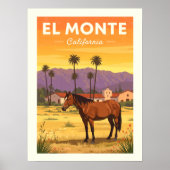 Vintage El Monte California Poster (Voorkant)